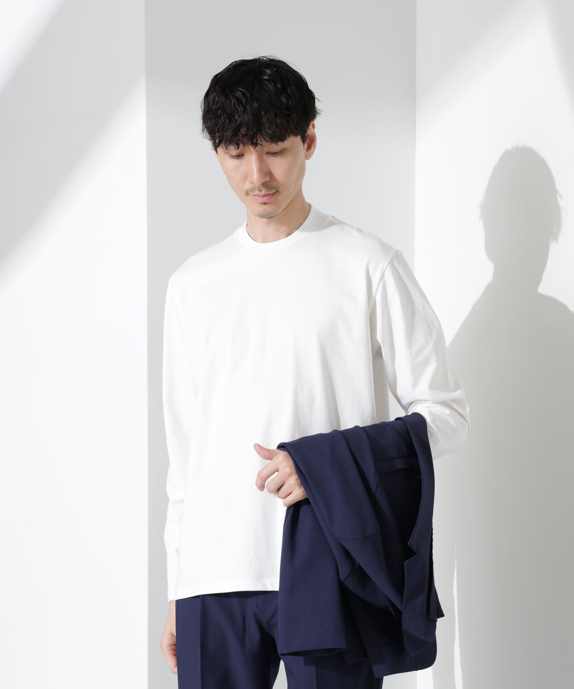 nano･universe「ジャケT(R) クルーネック 長袖」|Tシャツ・カットソー|