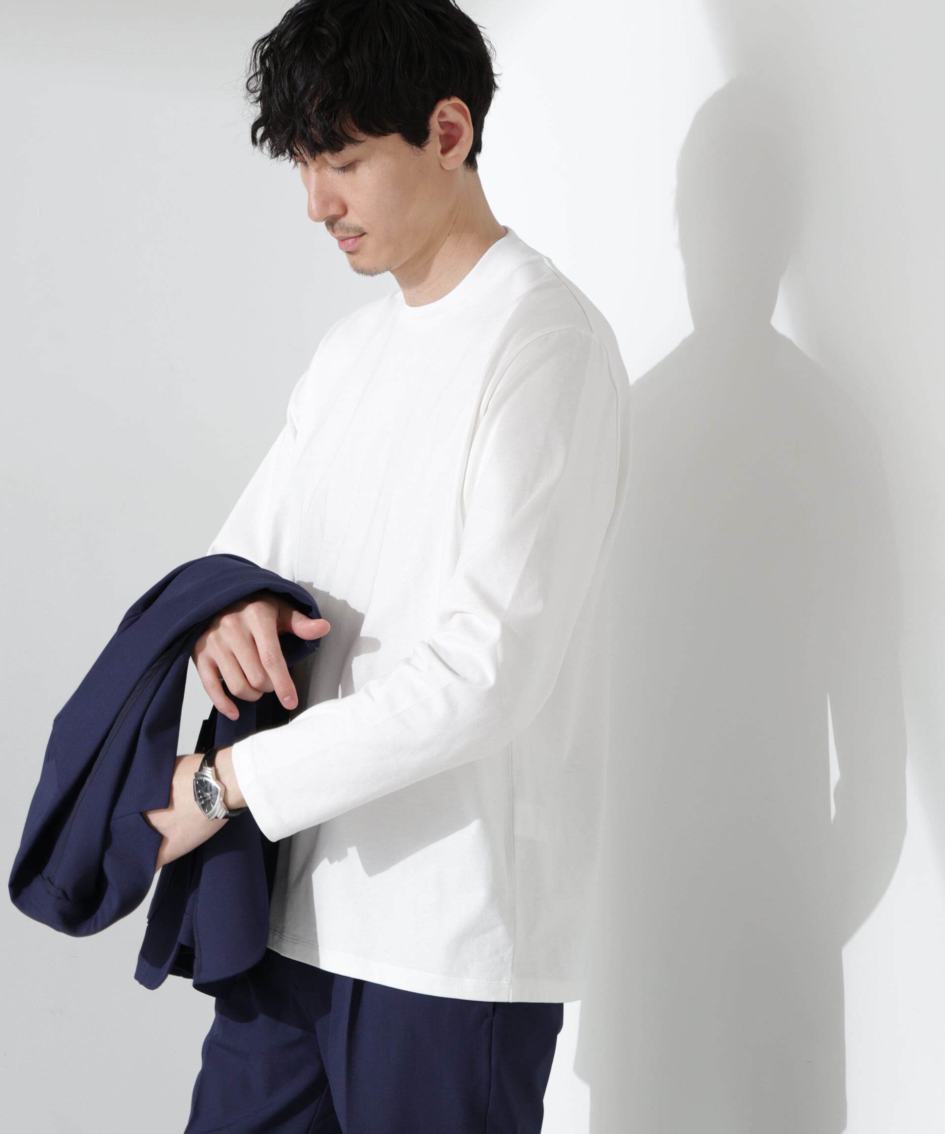 nano･universe「ジャケT(R) クルーネック 長袖」|Tシャツ・カットソー|