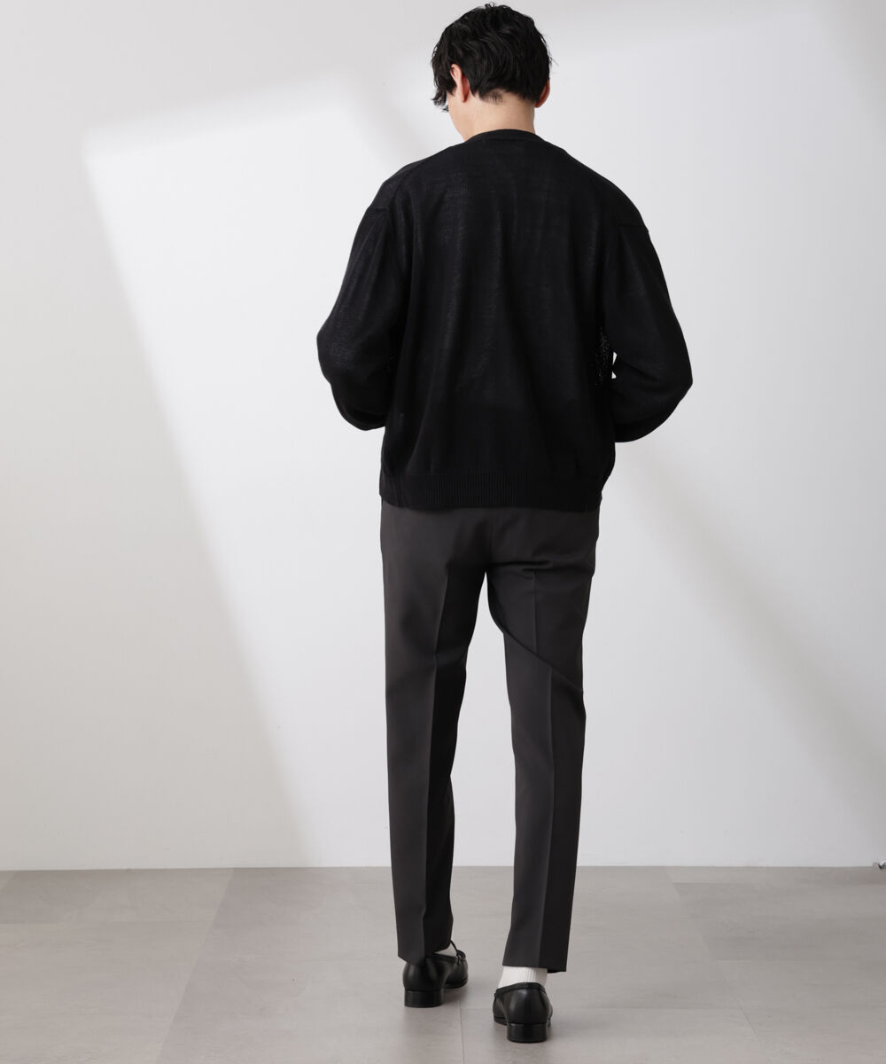 nano･universe「シアーニットカーディガン」|ニット・セーター|