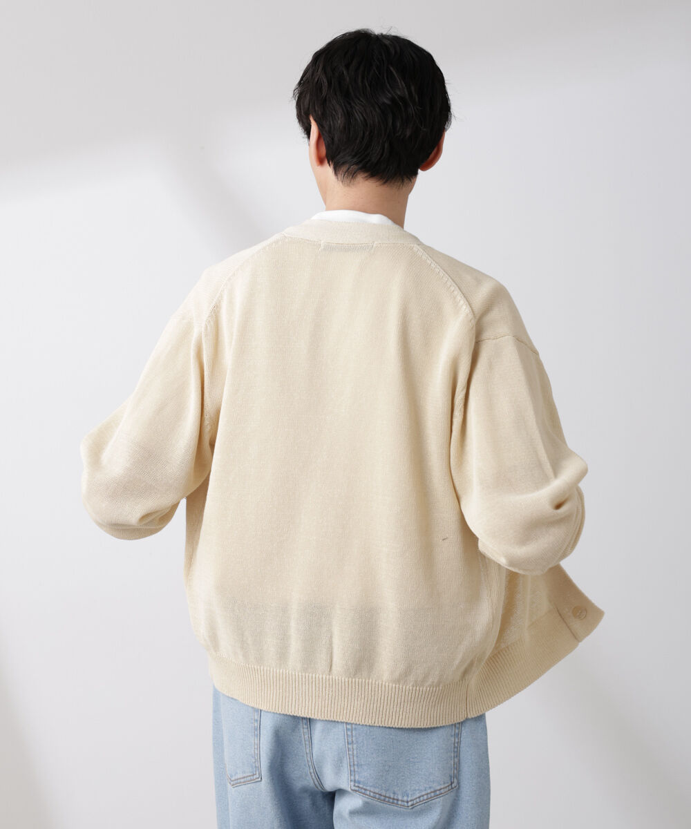 nano･universe「シアーニットカーディガン」|ニット・セーター|