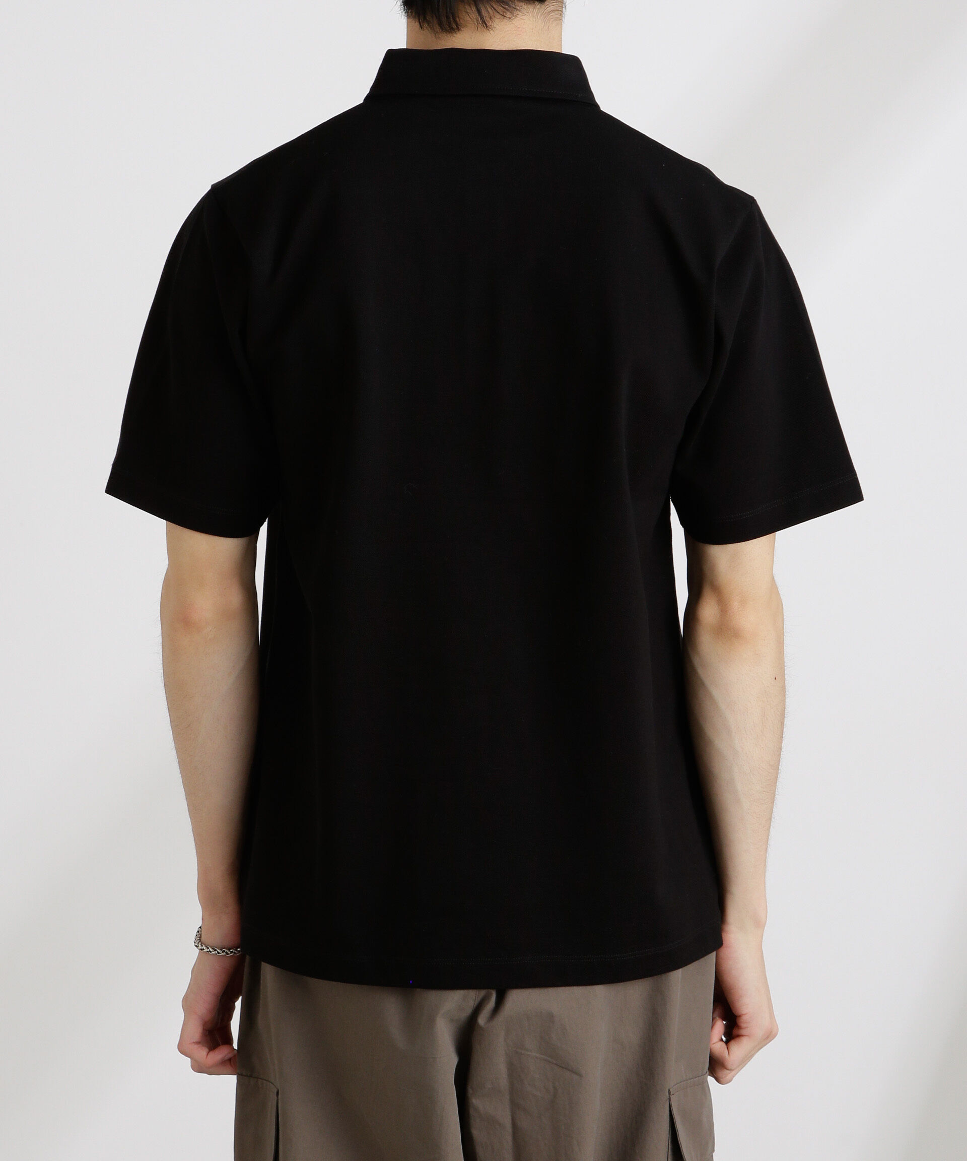 nano･universe「アンチスメル 鹿の子ポロ 半袖」|Tシャツ・カットソー|