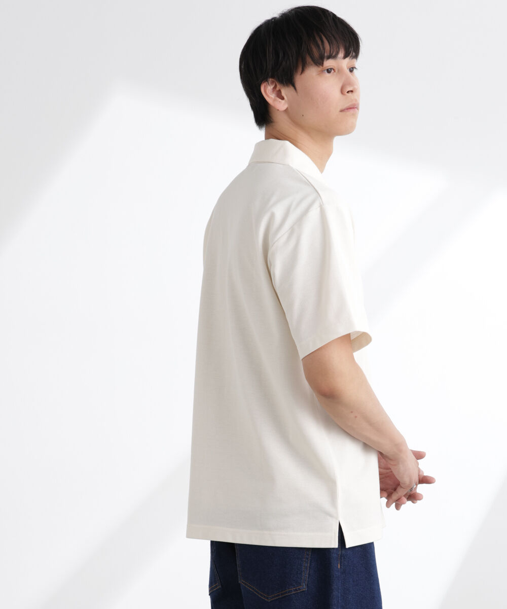 nano･universe「ナノベア鹿の子ポロシャツ 半袖」|Tシャツ・カットソー|