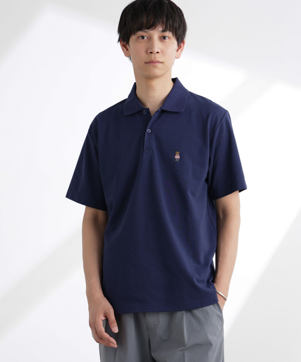 nano･universe「ナノベア鹿の子ポロシャツ 半袖」|Tシャツ・カットソー|パターン43