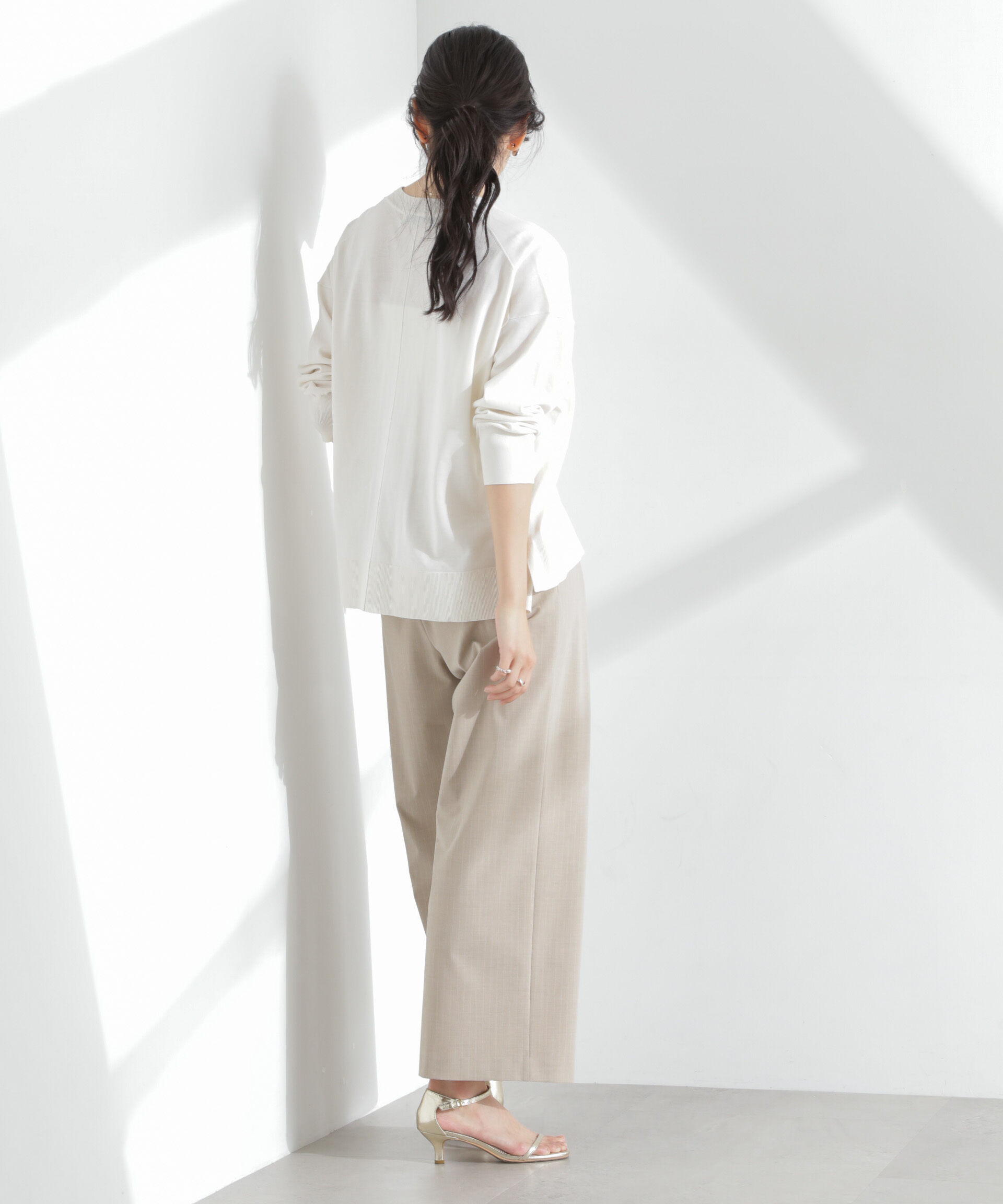 nano･universe「TEKNICO GIZAコットンオーバーカーディガン」|ニット・セーター|