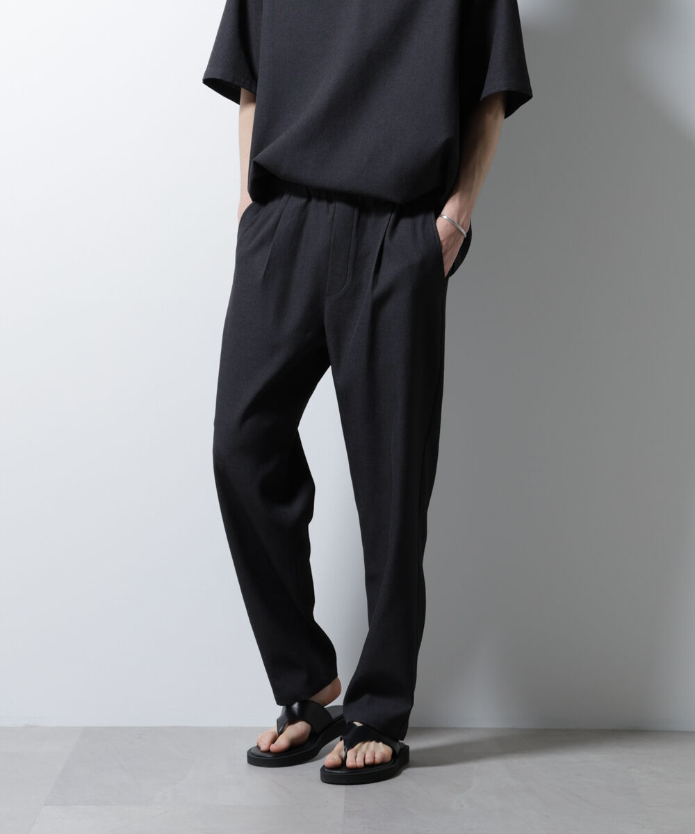 nano･universe「「MC」coveross(R)EOS ポリエステル リラックスワイドパンツ」|チノ|チャコール3