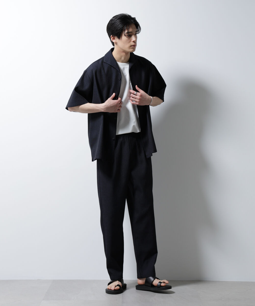 nano･universe「「MC」coveross(R)EOS ポリエステル リラックスワイドパンツ」|チノ|