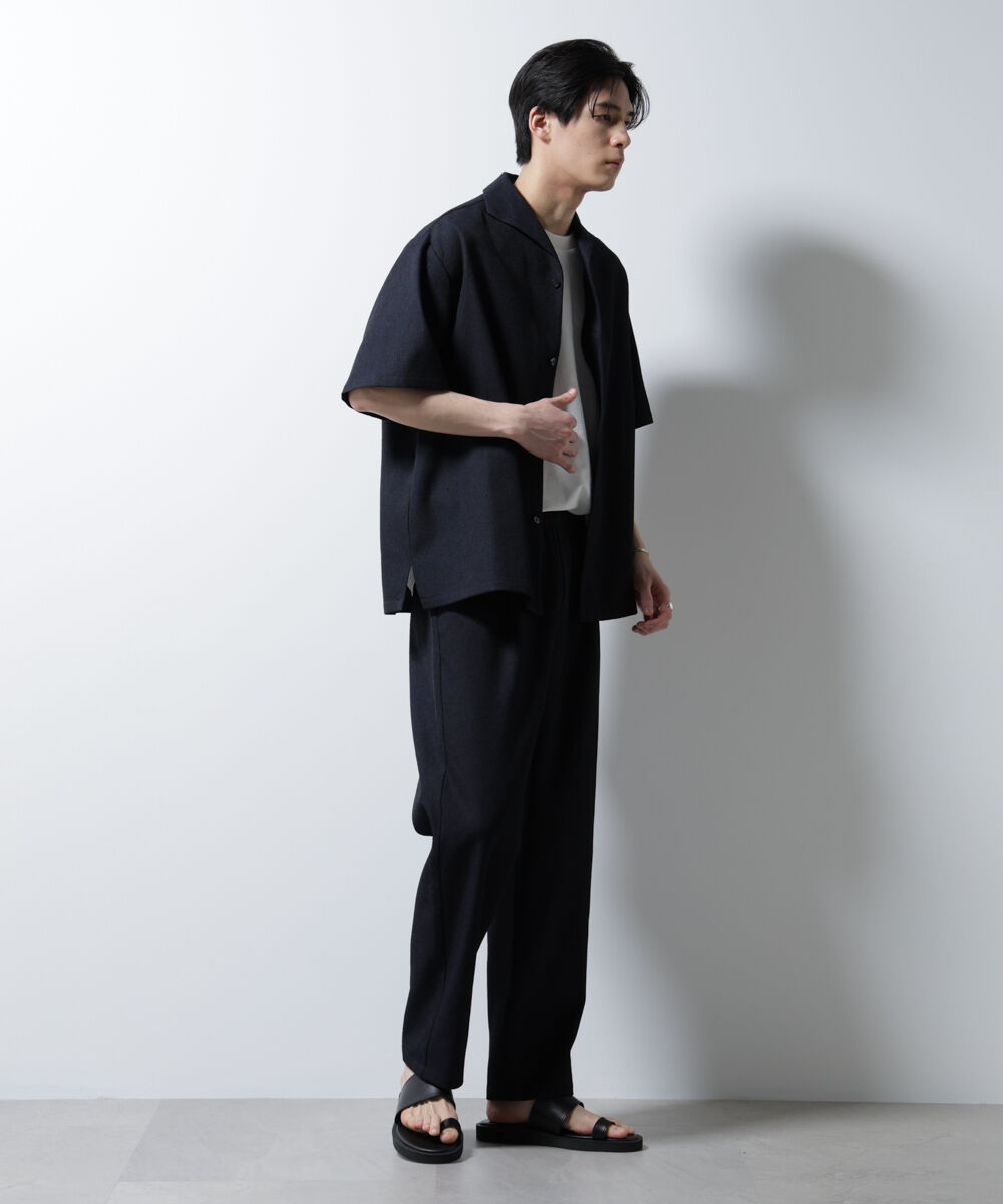 nano･universe「「MC」coveross(R)EOS ポリエステル リラックスワイドパンツ」|チノ|