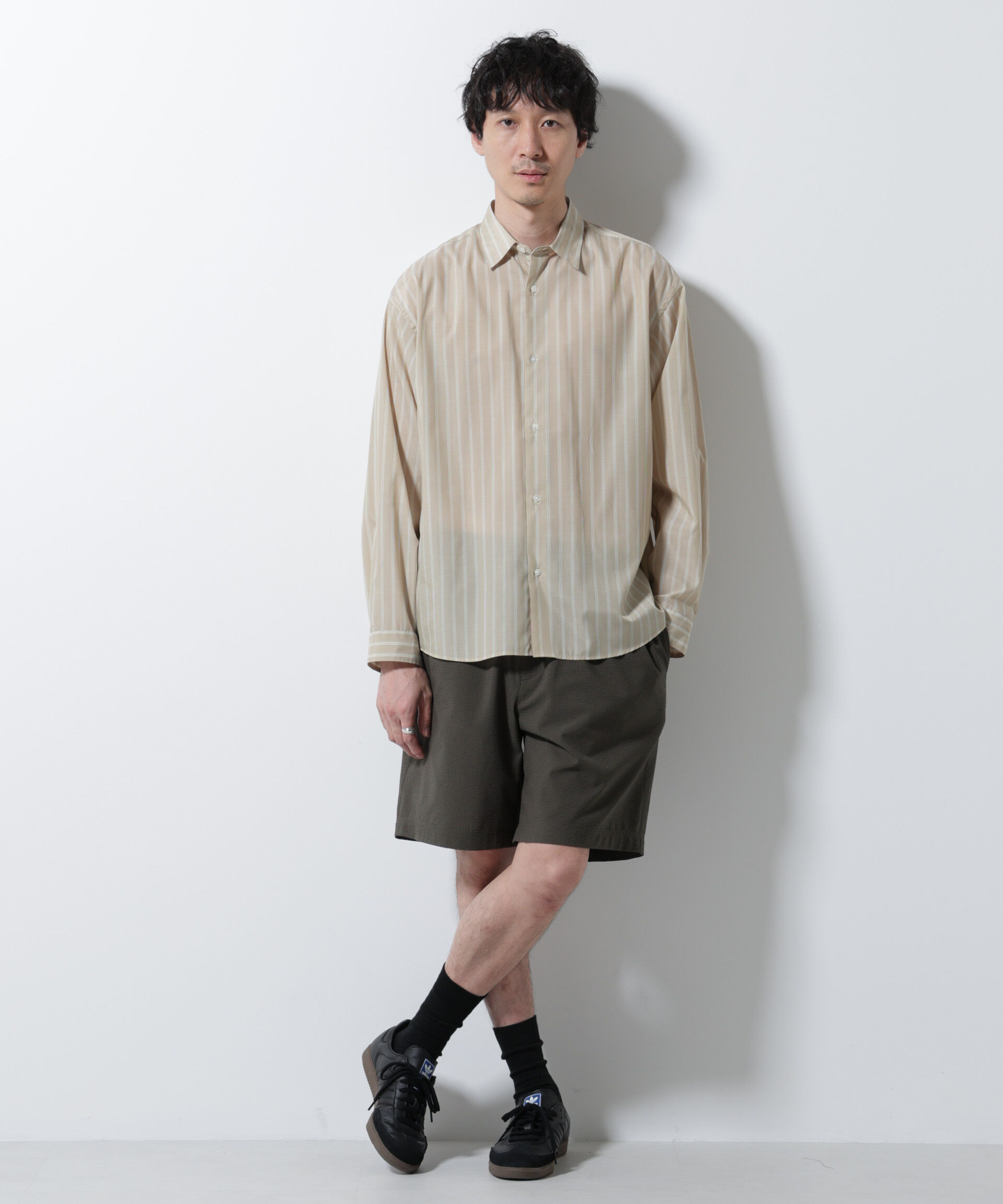 nano･universe「DotAir(R)サッカーストレッチイージーショートパンツ/吸水速乾」|チノ|