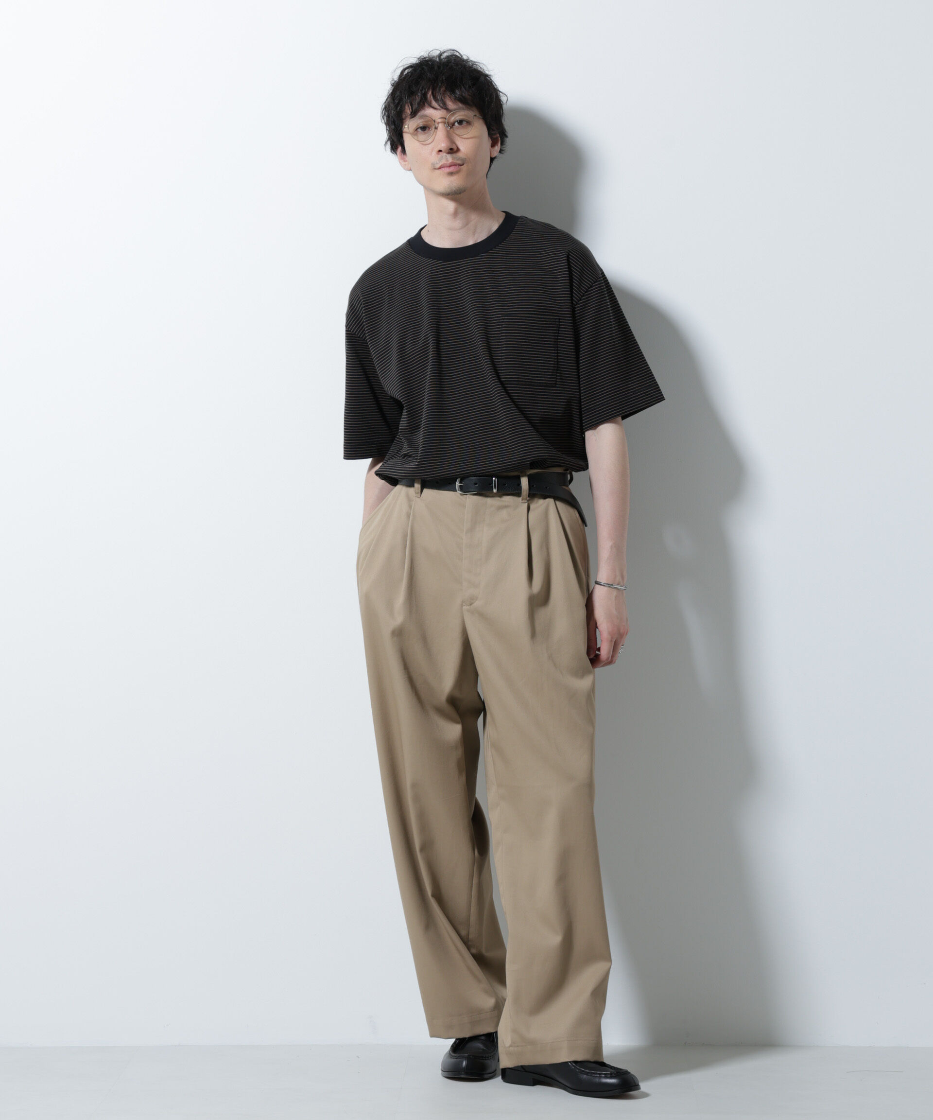 nano･universe「20シルケットボーダーTシャツ 半袖」|Tシャツ・カットソー|