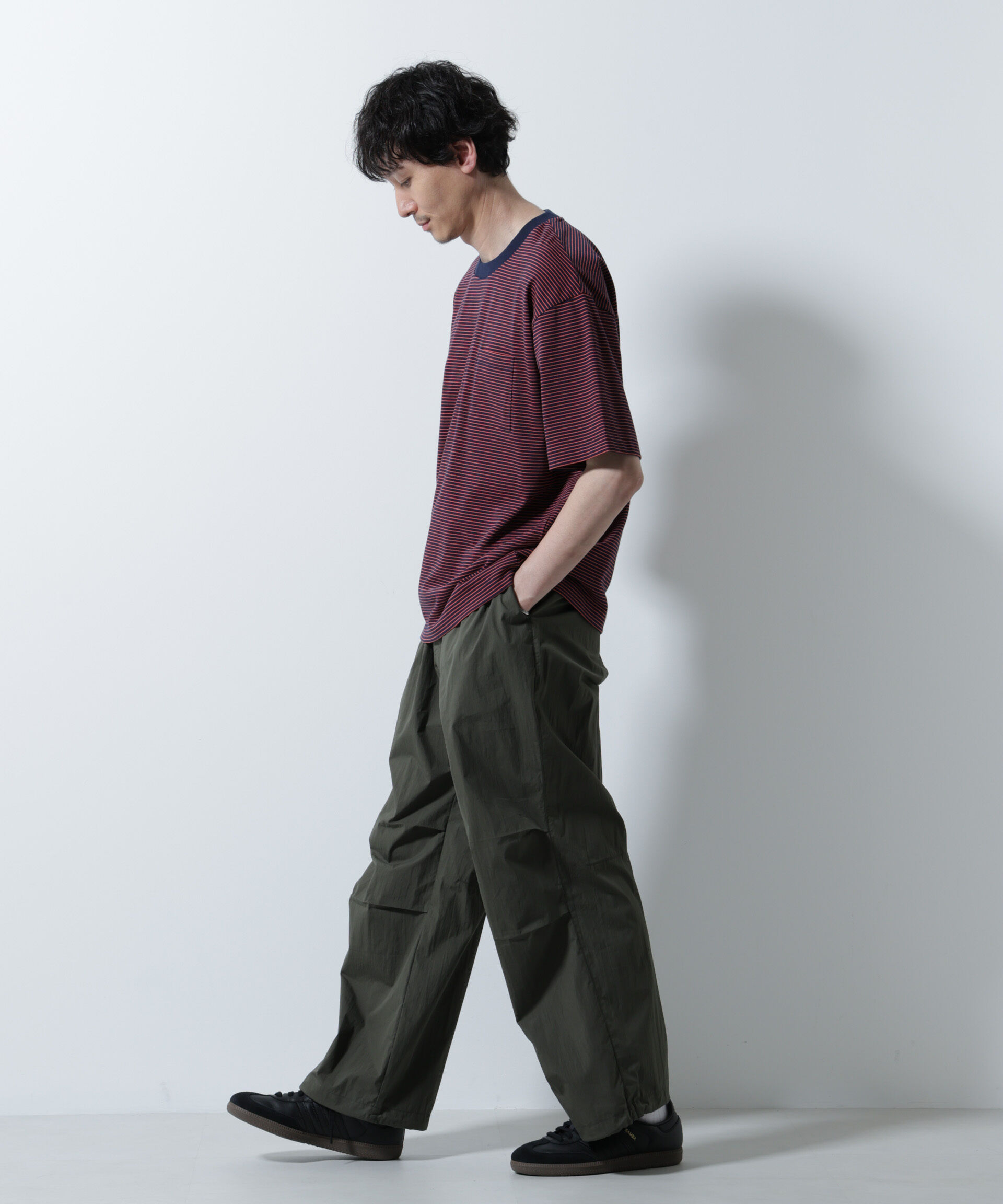 nano･universe「20シルケットボーダーTシャツ 半袖」|Tシャツ・カットソー|