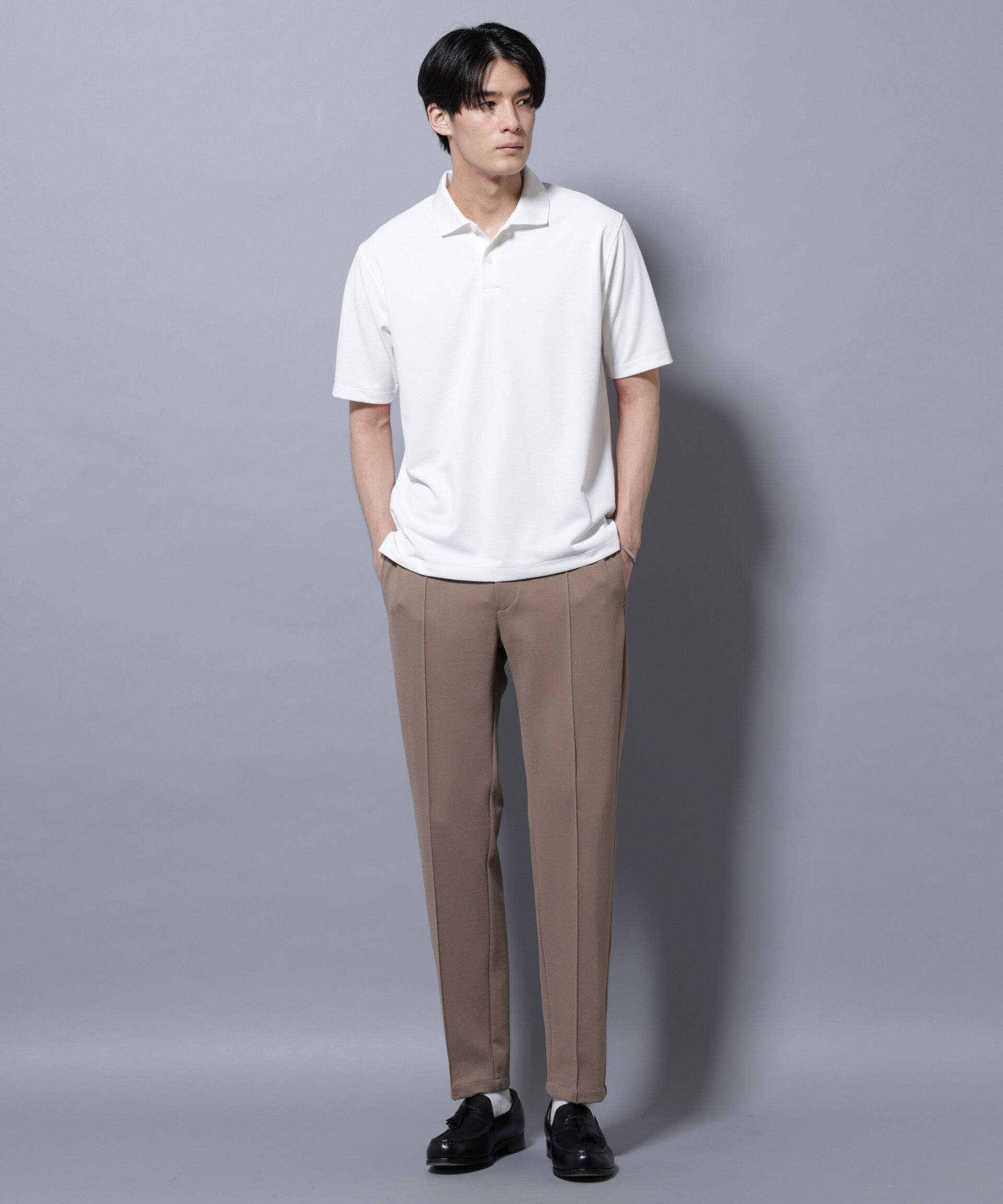 nano･universe「「N POLO」 AERO FREEZE 鹿の子ポロシャツ」|Tシャツ・カットソー|