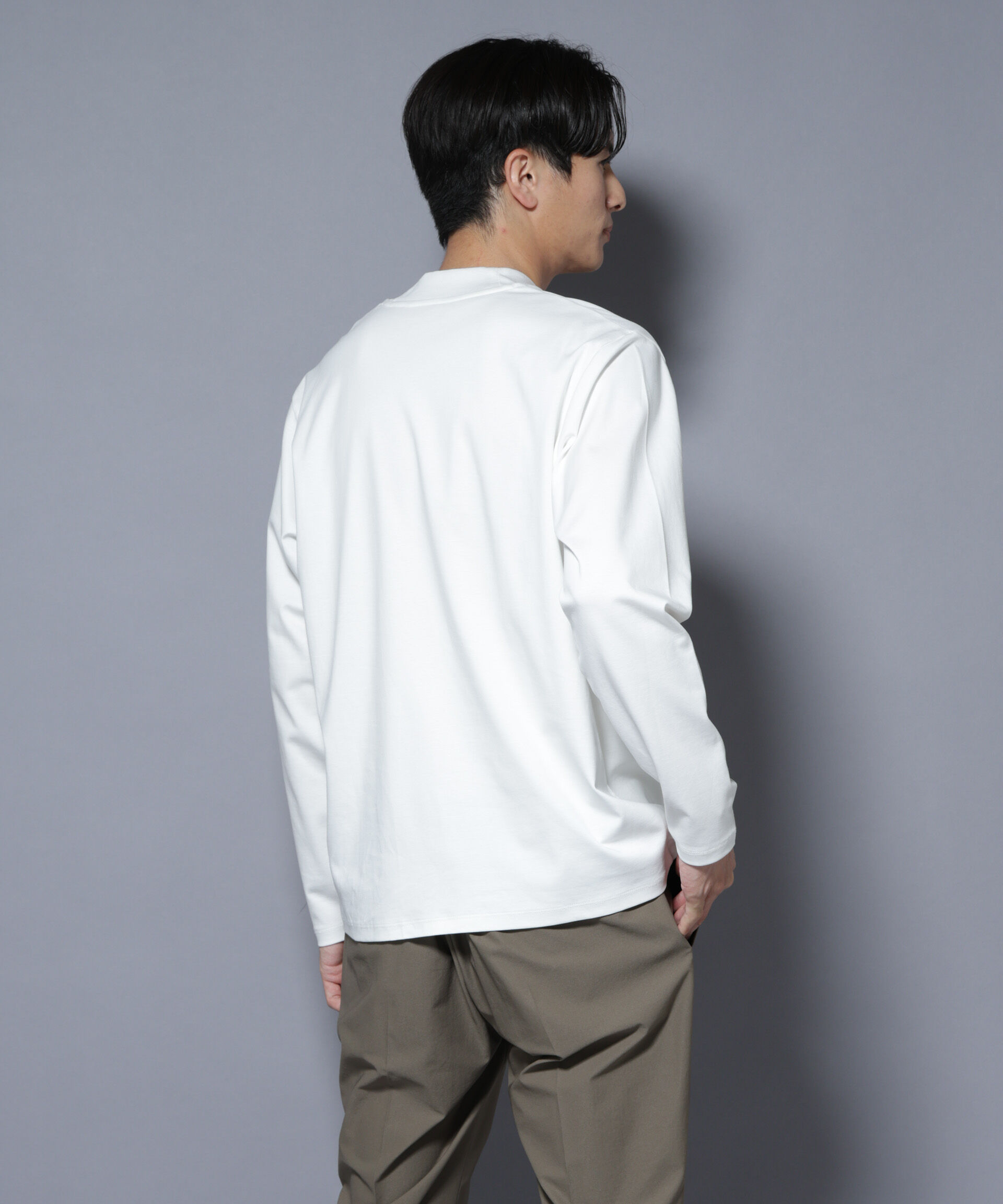 nano･universe「ジャケT(R)  プレミアム クルーネック 長袖」|Tシャツ・カットソー|