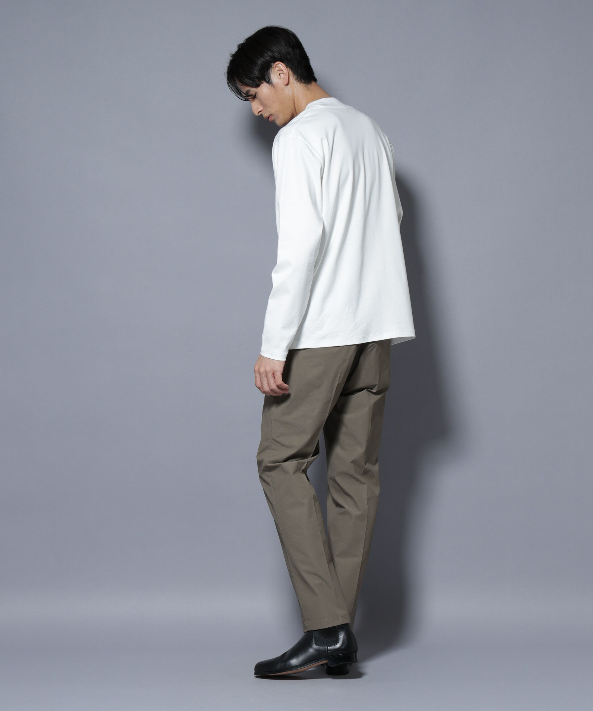 nano･universe「ジャケT(R)  プレミアム クルーネック 長袖」|Tシャツ・カットソー|