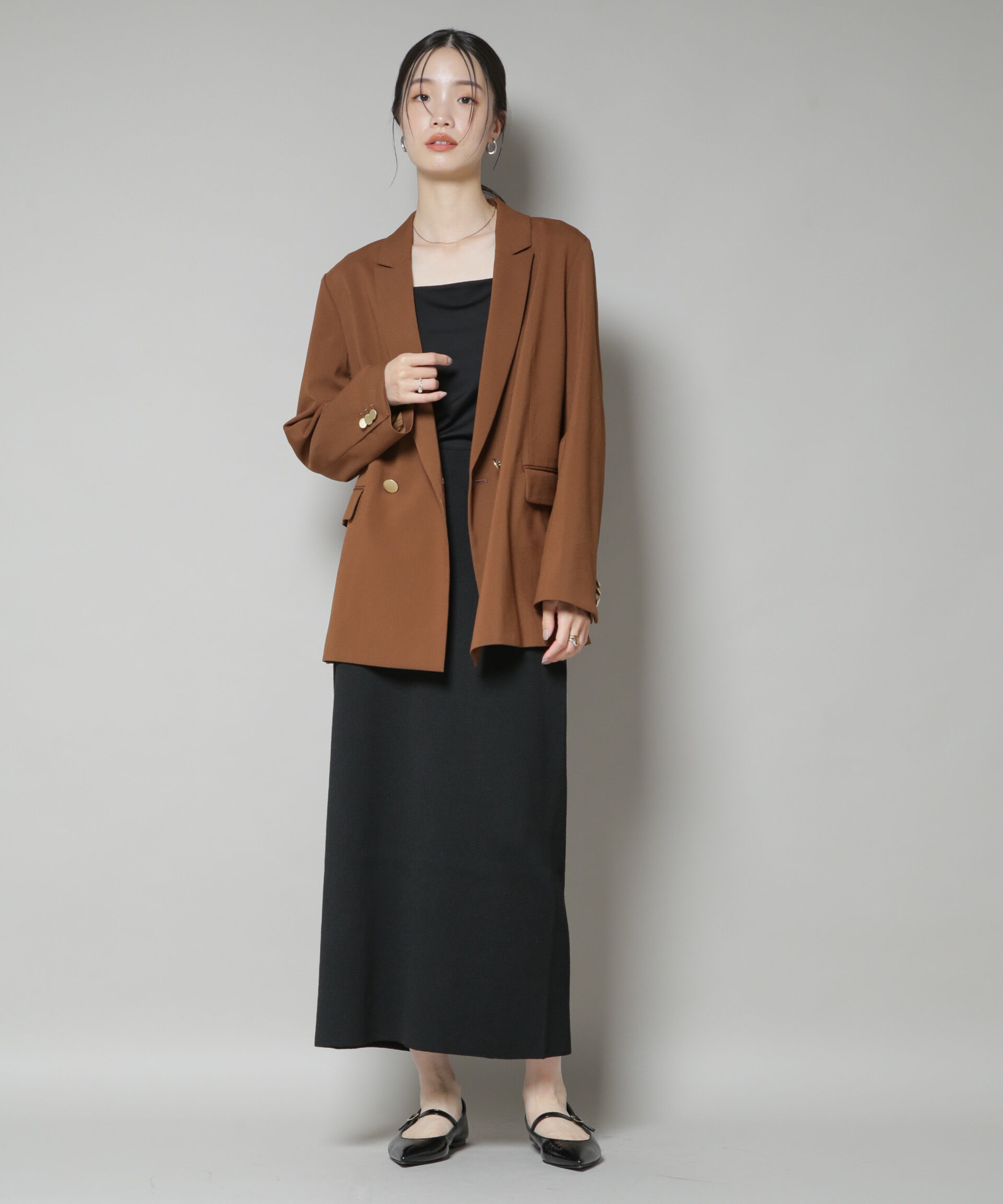 nano･universe「毛玉抑制総針スカート(セットアップ可)」|スカート|