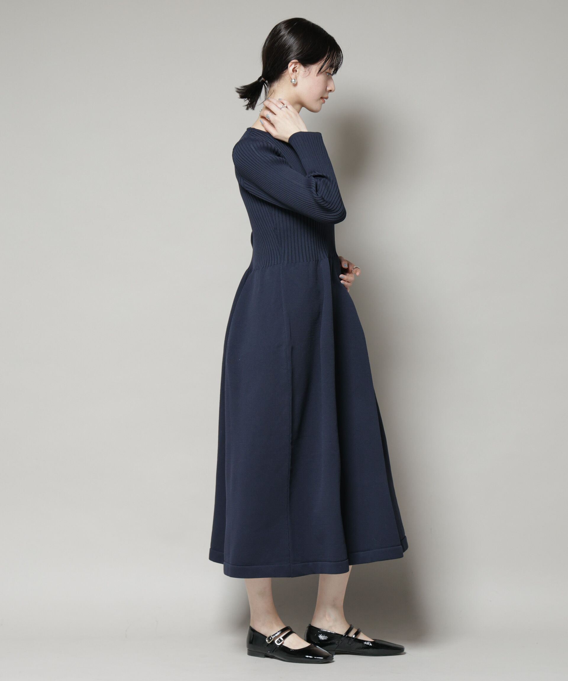 nano･universe「フォルムスカートニットワンピース」|ワンピース|