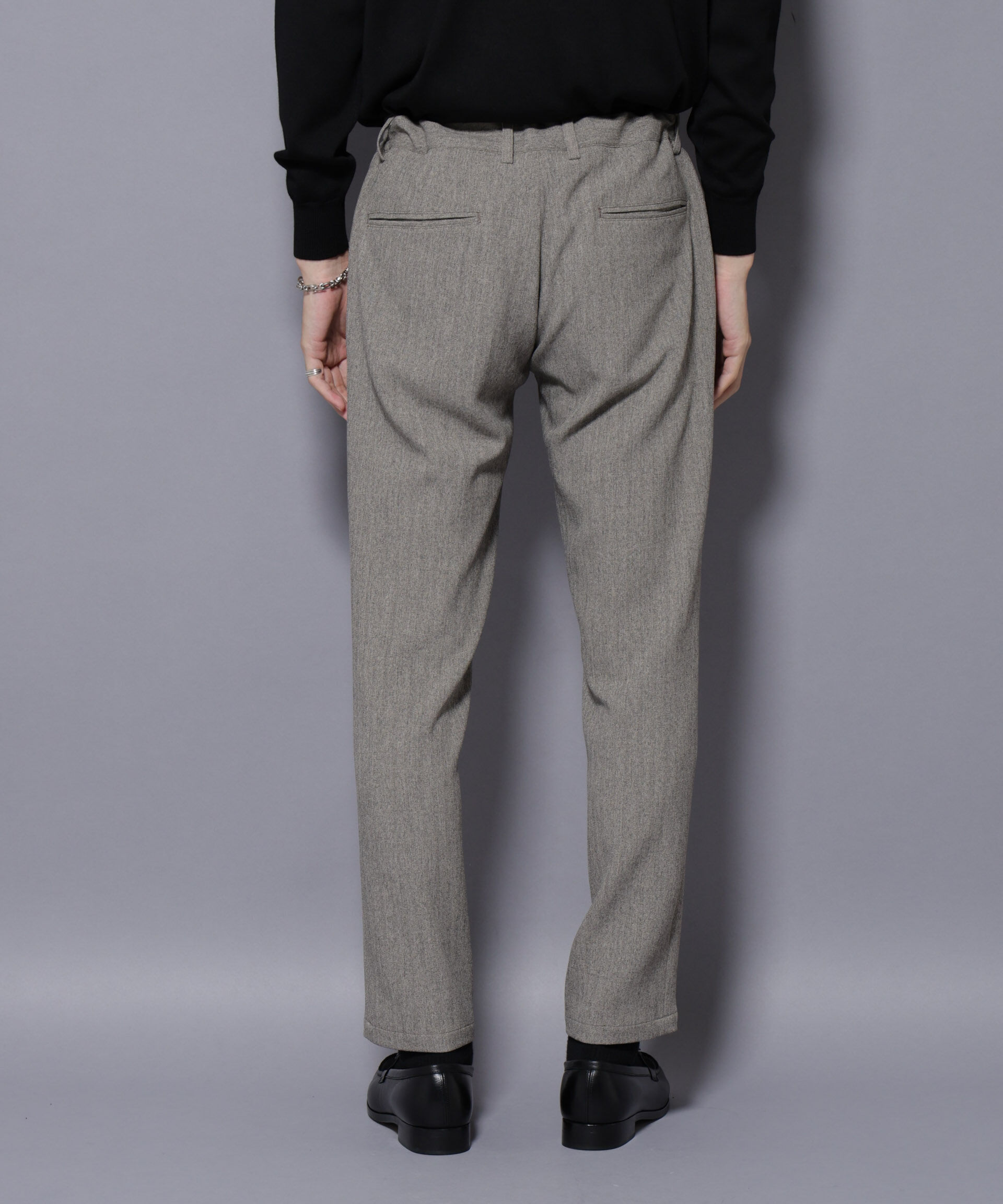 nano･universe「｢N TROUSERS BASIC｣ 洗えるMIXツイードストレッチパンツ(セットアップ可)」|スーツ|