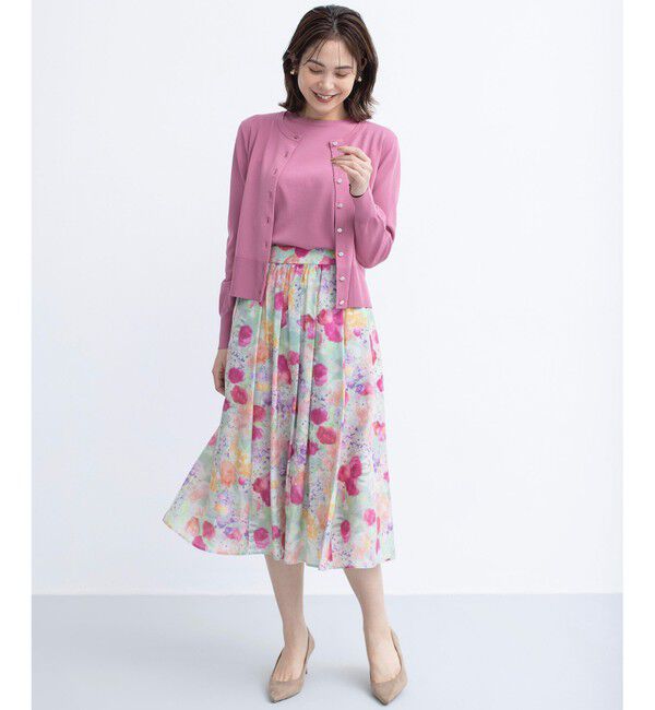 組曲「【UVケア・接触冷感】MINA ニットカーディガン」|カーディガン|