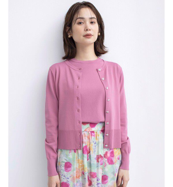 組曲「【UVケア・接触冷感】MINA ニットカーディガン」|カーディガン|