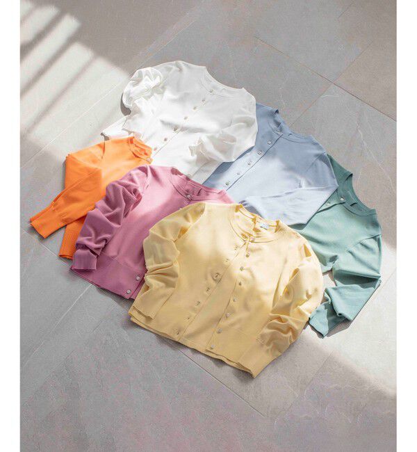 組曲「【UVケア・接触冷感】MINA ニットカーディガン」|カーディガン|