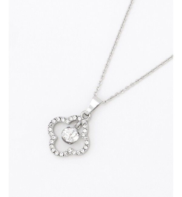 組曲「フラワービジューネックレス」|ネックレス|シルバー系