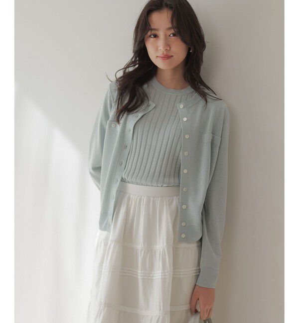 組曲「ライトラメニット アンサンブル」|カーディガン|