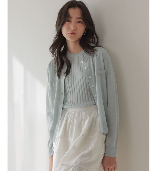 組曲「ライトラメニット アンサンブル」|カーディガン|