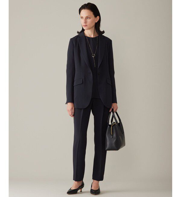 自由区「【セットアップ対応・洗える】トリアセダブルクロステーラード ジャケット」|テーラードジャケット|