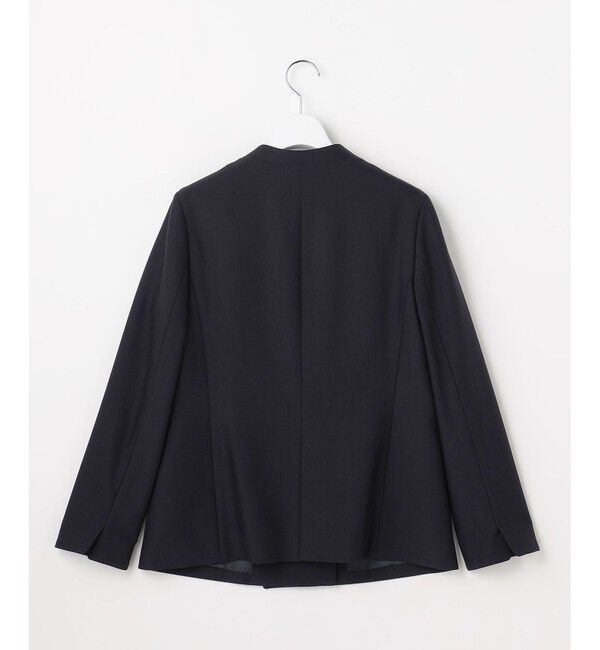 ANY SIS「褒めらレディストレッチ カラーレス ジャケット」|ノーカラージャケット|