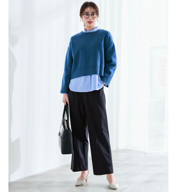 ANY SIS「褒めらレディストレッチ ワイドパンツ」|その他|