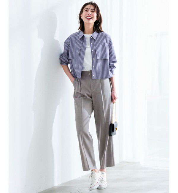 ANY SIS「褒めらレディストレッチ ワイドパンツ」|その他|