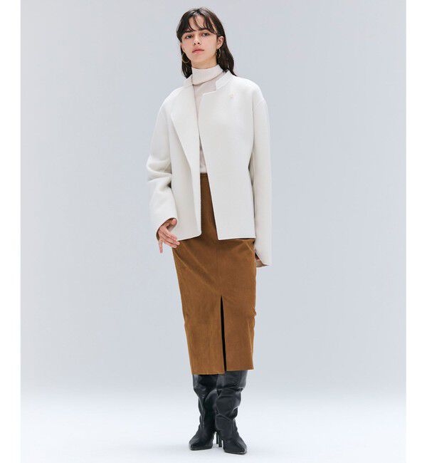 BEIGE,「【Oggi掲載】LEMOORE / ウールリバースタンドカラーショートコート」|その他|