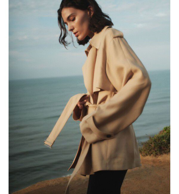 BEIGE,「VESZELYITE / ラップショートトレンチコート」|その他|Camel