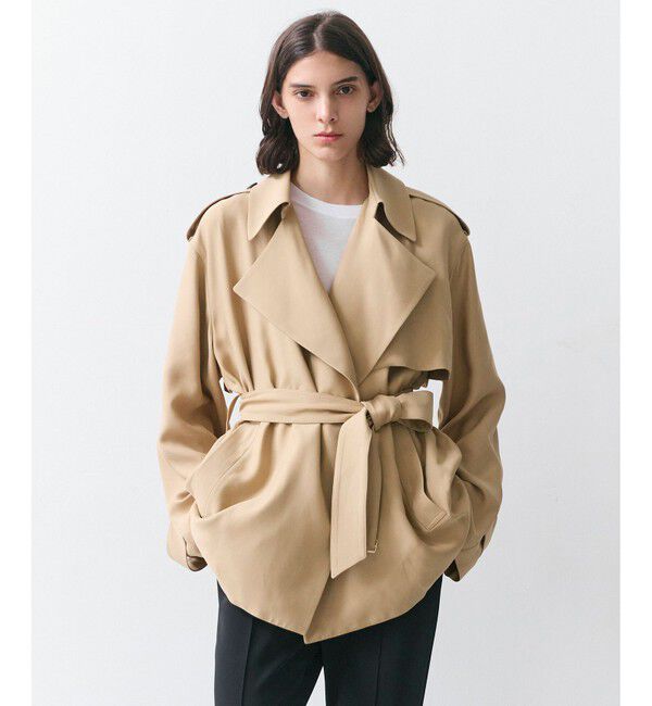 BEIGE,「VESZELYITE / ラップショートトレンチコート」|その他|