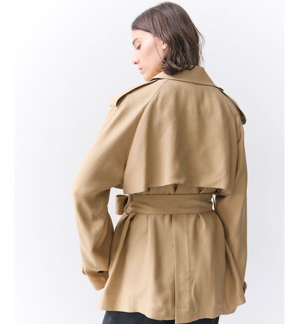 BEIGE,「VESZELYITE / ラップショートトレンチコート」|その他|