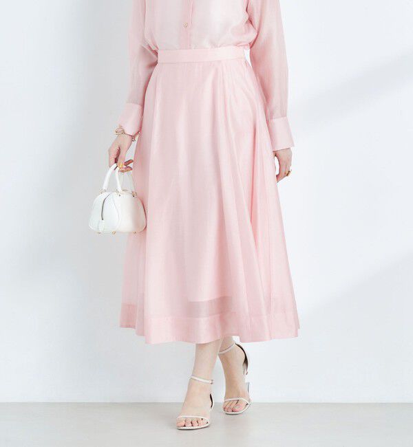 NOLLEY'S sophi「《セットアップ対応》シアーローンフレアスカート」|フレア|