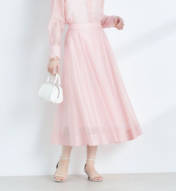 NOLLEY'S sophi「《セットアップ対応》シアーローンフレアスカート」|フレア|