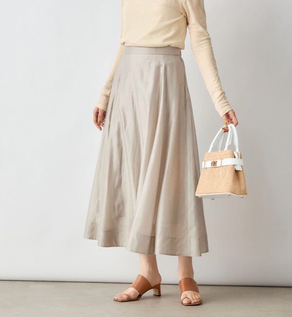 NOLLEY'S sophi「《セットアップ対応》シアーローンフレアスカート」|フレア|