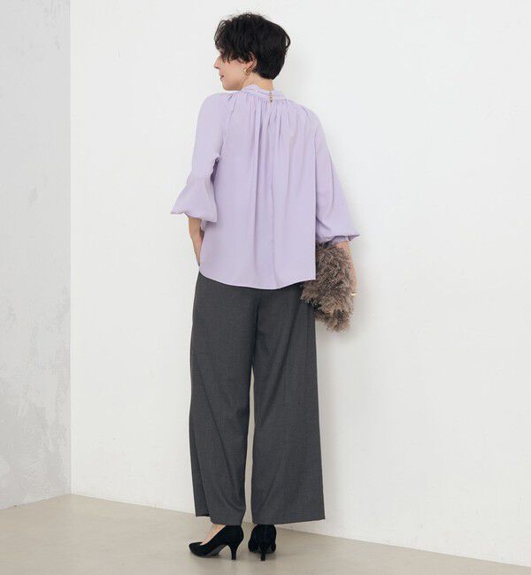 NOLLEY'S「《セットアップ対応》ストレッチツイルワイドパンツ」|その他|