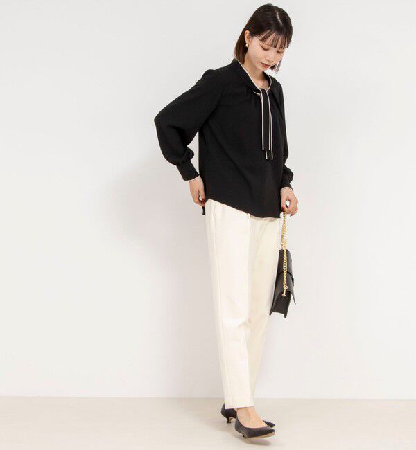 NOLLEY'S「ウォッシャブル裏起毛タックスリムパンツ」|その他|