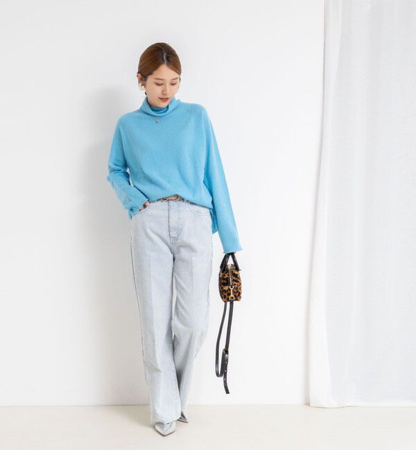 Rie Miller「【WEB&一部店舗限定】PUREカシミヤタートルネックニット」|ニット・セーター|