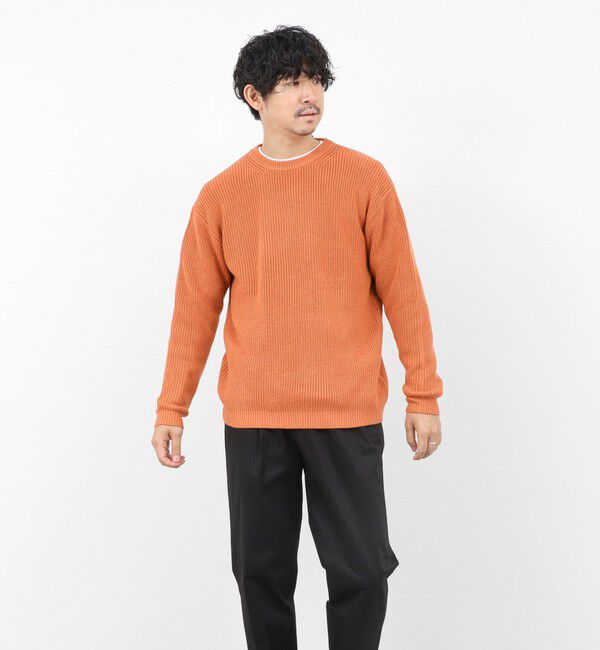 NOLLEY'S goodman「《2点セット》ウォッシャブル/抗菌加工 片畦7Gプルオーバー(ロンT付) 25AW」|ニット・セーター|