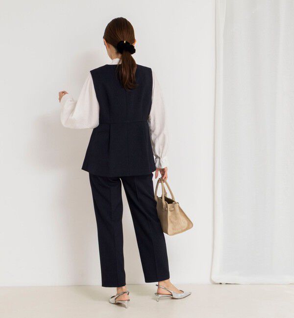 NOLLEY'S「《セットアップ対応》ウォッシャブルサージストレッチストレートパンツ」|その他|