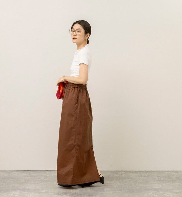 MAQWEL「《セットアップ対応》【MAQWEL/マクウェル】ウォッシャブルシアースカート」|スカート|