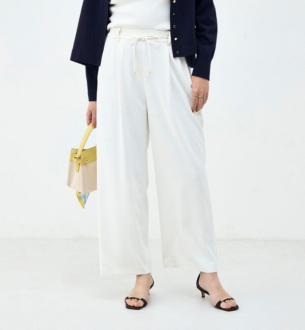 NOLLEY'S「《セットアップ対応》ウォッシャブルイージーツイルセミワイドパンツ」|その他|