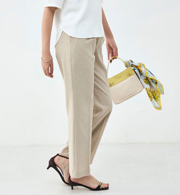 NOLLEY'S sophi「《セットアップ対応》ウォッシャブルブリーザブルシャンブレーセミワイドパンツ」|その他|