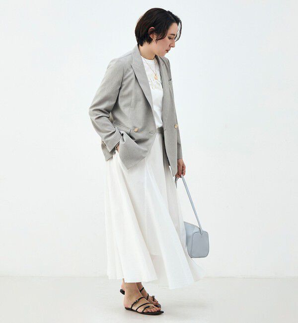 NOLLEY'S sophi「《セットアップ対応》ウォッシャブルブリーザブルシャンブレーダブルジャケット」|テーラードジャケット|