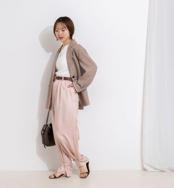 NOLLEY'S「【一部店舗＆WEB限定カラー】ウォッシャブル高機能サテン裾タブ付きパンツ」|その他|