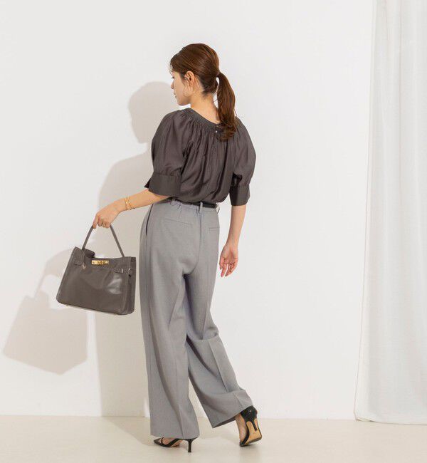 NOLLEY'S「ウォッシャブルラップ風ワイドパンツ」|その他|