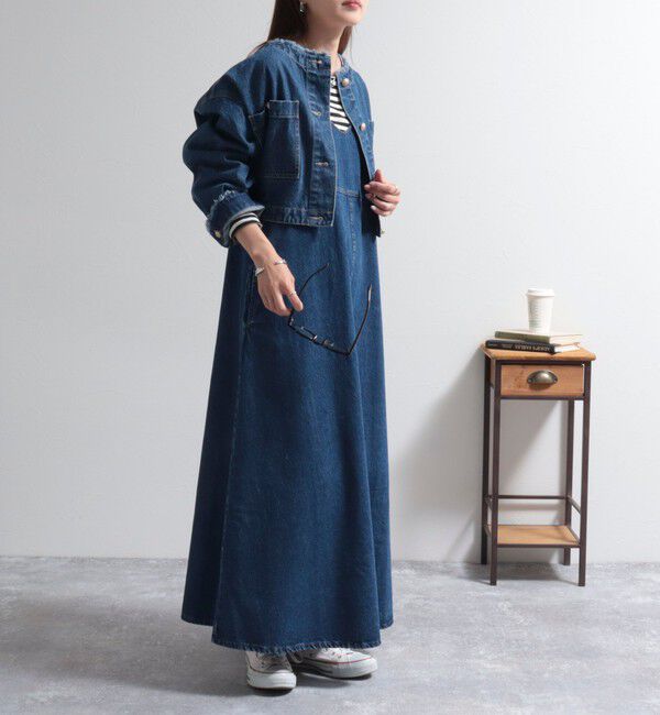 fredy emue「デニムジャンスカ」|ワンピース|