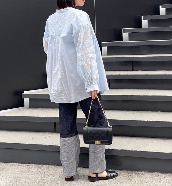 fredy emue「ロングロールアップデニムパンツ」|デニム|